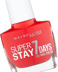 GEMEY MAYBELLINE ONGLES VERNIS FORTIFIANT GEL SUPERSTAY 7 DAYS  493 BLOOD ORANGE