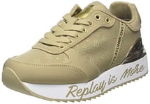 Replay Femme Penny Allover Basket, 002 Beige, 40 EU