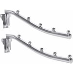 38cm)Rabattable Pliant Cintre Mural pour Vêtements, Porte Cintre Mural Acier Inoxydable, 2 pcs Acier Porte-Manteaux Pliant Mural Suspendus Support