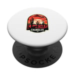 Chandler Arizona AZ Cactus Desert Vacances Randonnée Aventure PopSockets PopGrip Adhésif