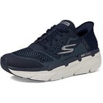 Skechers Homme Max Cushioning Slip-ins Chaussures d'entraînement athlétique avec Mousse à mémoire de Forme Basket, Bleu Marine, 43 EU X-Large