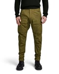 G-STAR RAW Pantalon Cargo 3D Regular Tapered Homme ,Vert (dark olive D23636-D384-C744), 35W / 32L