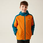 Regatta Kids Waterproof Volcanics Viii Reflective Jacket Fox Moroccan Blue, Size: 15-16 Years - Sale