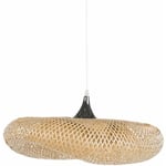 Beliani - Lampe Luminaire Suspension Design 64 cm en Bambou E27 40W Éclairage pour Salon Cuisine ou Salle à Manger au Style Scandinave Moderne et Boho