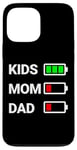 iPhone 13 Pro Max Funny Parental Energy Mom Dad Battery Indicator Case