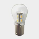 1852-Marine 1852 LED-lampa BA15S Ø25x48mm 10-36Vdc dimbar, 2 st