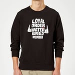 The Flintstones Loyal Order Of Water Buffalo Member Sweatshirt - Black - L - Noir