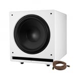 Dynavoice Challenger CSB-V15 aktiv subwoofer, vit + subwooferkabel