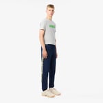 Lacoste Pantalon de survêtement Sport Taille M Bleu Marine/vert Kaki/blanc