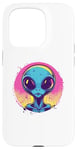 Coque pour iPhone 15 Pro Alien Pop Art Extraterrestre Visage