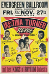 RR07 Vintage Ike & Tina Turner Rock & Roll Concert Gig Band Advertisement Poster Print - A3 (432 x 305mm) 16.5" x 11.7"