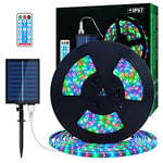 MIWATT Bande LED solaire 10M, bande LED multicolore, bandes LED avec télécommande RF 17 touches, 560 LED, éclairage de maison, fête, cuisine, jardin, piscine