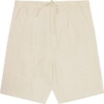 KnowledgeCotton Apparel Fig Loose Linen Shorts Light Feather Gray