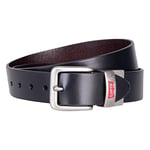 Levi's Kids Unisex Lan Reversible Leather 9a6896 Belt, Black, M UK