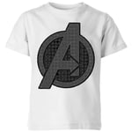 T-shirt Avengers Endgame Iconic Logo - Enfant - Blanc - 5-6 ans