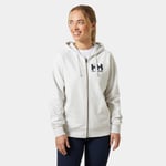 Helly Hansen Dam HH® Logo Full Luvtröja/munktröja Med Dragkedja 2.0 Vit L