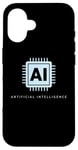 Coque pour iPhone 16 Technologie de puce informatique intelligence artificielle IA