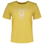 GANT Women's REG Logo SS T-Shirt, Dusty Yellow, XS