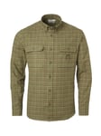 Chevalier Heron Flanellskjorte Herre, L, Field Green Checked