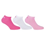 Fila Chaussettes Invisible Sneakers Unisexes, 3 Paires - Chaussettes Courtes, Logo À La Taille, Uni, 35-46 Noir 39-42 (6-8 Uk)