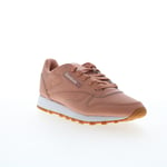 Reebok Classic Leather Womens Brown Leather Lifestyle Trainers Shoes