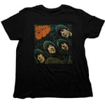 The Beatles Unisex T-Shirt: Rubber Soul Album Cover (Large)