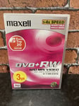 Maxell DVD+RW 4.7GB 120 Min Video Re-Recordable High Performance 3 Pack Discs.