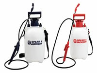 5l Twin Pack Spear And Jackson Hand Pump Sprayer Pressure Spray Bottle Weed