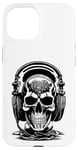 iPhone 15 Skull with Headphones and Brain Case