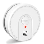 fire alarms for home Smoke Detectors with Enhanced 10 years Photoelectric Sensor,optical smoke alarm 5 Year Battery Operated for office 1pack