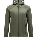 Peak Performance Rider Full Zip Hettegenser Herre - Grønn - str. XL