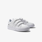 Lacoste Boys Boy's Childrens L001 Trainers in White Leather (archived) - Size UK 13 Kids