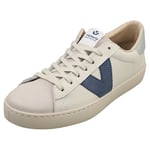 Victoria Berlin Womens Casual Trainers in White Blue - 4 UK