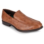 Van Heusen Men's Hammer Loafer Shoes, Cognac, 6 UK