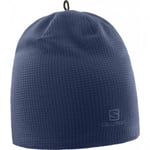 Salomon RS Warm Beanie Dress Blue Färg med 50% Merinoull