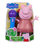 Peppa Pig 08117, Sing With Me Peppa, Interactive Feature Plush, Musical Soft Microphone, Toys, Gift for Preschoolers, Multicolour