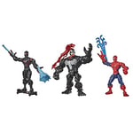 Marvel Super Hero Mashers - Pack de Lanceurs de Toiles Et 3 Figurines Spider-Man, Miles Morales Et Venom de 15Cm Exclusivité sur Amazon