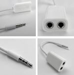 Adaptateur Câble Doubleur Répartiteur Ecouteur Audio Mini-jack 3,5mm 1 Male-2 Femelle