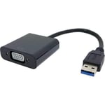 Connectique PC Adaptateur VGA vers USB3.0 avec chipset graphique