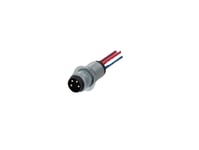 Te Connectivity 2120958-1 Sensor-/Aktor-Einbausteckverbinder M8 Buchse Einbau Polzahl 3 1 St., M8, Svart, Blå, Metallisk, Lila, Röd, Hane, Rak