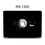 Convient pour Apple Laptop Case M2air Computer Case Macbook Air13 Case-RS-1352(Black)-Retina12(A1534)