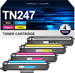 Tn247 Tn-243Cmyk Compatible Cartouche De Toner Pour Brother Tn247 Tn243 Pour Mfc-L3750Cdw Dcp-L3550Cdw Hl-L3210Cw Mfc-L3770Cdw Hl-L3230Cdw Dcp-L3510Cdw Mfc-L3710Cw (Noir Cyan Magen[DYJ070219]