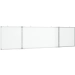 Vidaxl - Tableau blanc magnétique pliable 200x50x1,7 cm aluminium