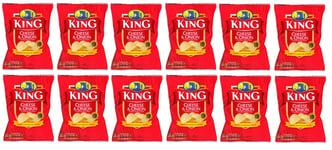 12 bags of King Cheese & Onion Crisps 25g each (total: 300g)