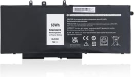 68Wh Batterie pour Dell Latitude 5480 5580 5280 5288 5590 5488 5490 5491 5495 5591 E5480 E5580 E5490 E5590 Precision 15 3520 3530 Series GD1JP DY9NT 5YHR4 451-BBZG 7.6V 8500mAh