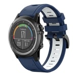 Garmin Fenix ​​​​3 HR / Garmin Fenix7X / Fenix ​​​​7X Solar / TACTIX 7/ 7 Pro, etc. Silikonarmbånd, 26 mm - Blå