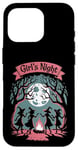 iPhone 16 Pro Girls' Night Witch Coven Halloween motif Spooky Fun Artwork Case