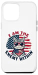 Coque pour iPhone 12 Pro Max I Am The Enemy Within Harris vs Trump Élection américaine 2024 drôle