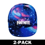 Fortnite Snapback Keps med Galaxy Tema Rippley Blue 2-Pack