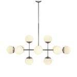 Rubn Lord ballroom taklampa stål/opal glas